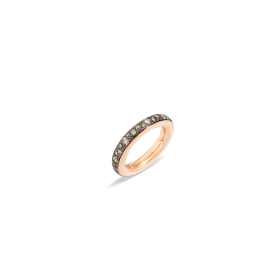 Iconica ring with brown diamonds