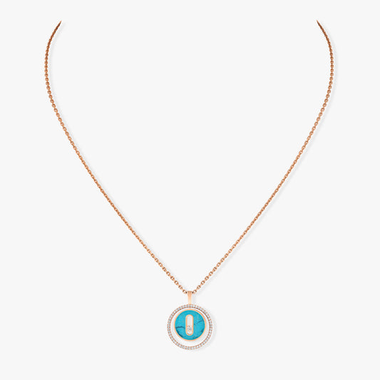 Pink Gold Diamond Necklace