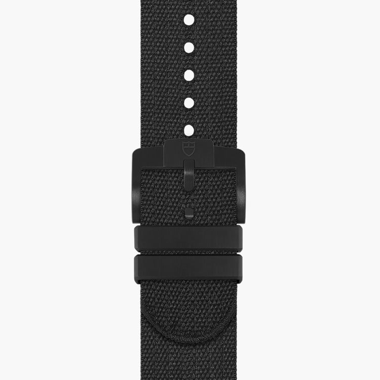 TUDOR Pelagos FXD Chrono M25827KN-0001, 43mm black carbon composite chronograph with matte black dial and black fabric strap