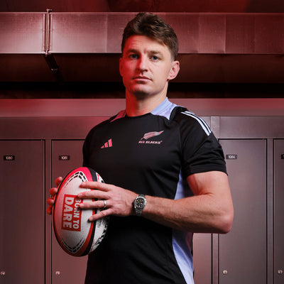 Beauden Barrett, world's best rugby player and Tudor ambassador, in action
