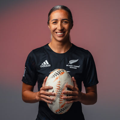 Sarah Hirini, international rugby player and Tudor ambassador advocating for women's sport