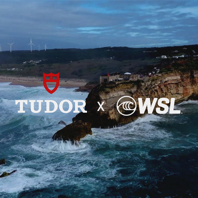World Surf League partnership with Tudor featuring big wave surfing action