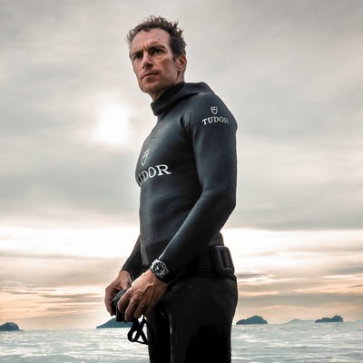 Morgan Bourc'his, three-time freediving World Champion and Tudor ambassador
