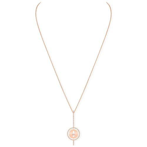 Pink Gold Diamond Necklace