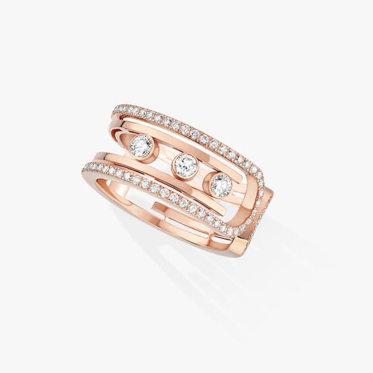 Pink Gold Diamond Ring