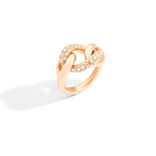 Catene Ring with diamonds
