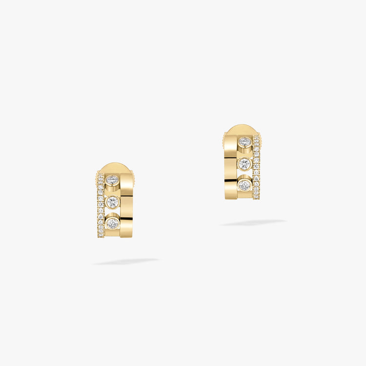 Yellow Gold Diamond Earrings