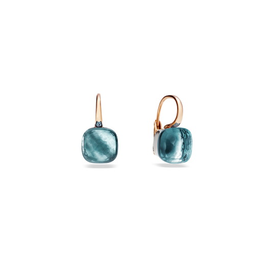 Nudo Earrings in Blue Topaz