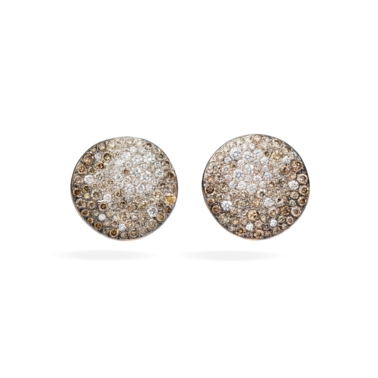 Sabbia earrings with pave diamonds