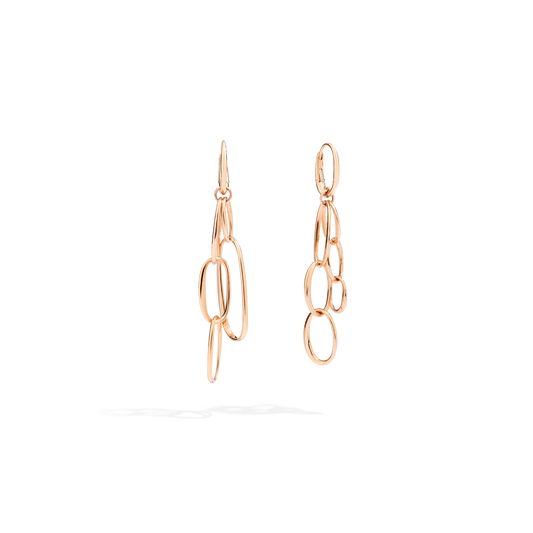 Rose gold earrings 18K