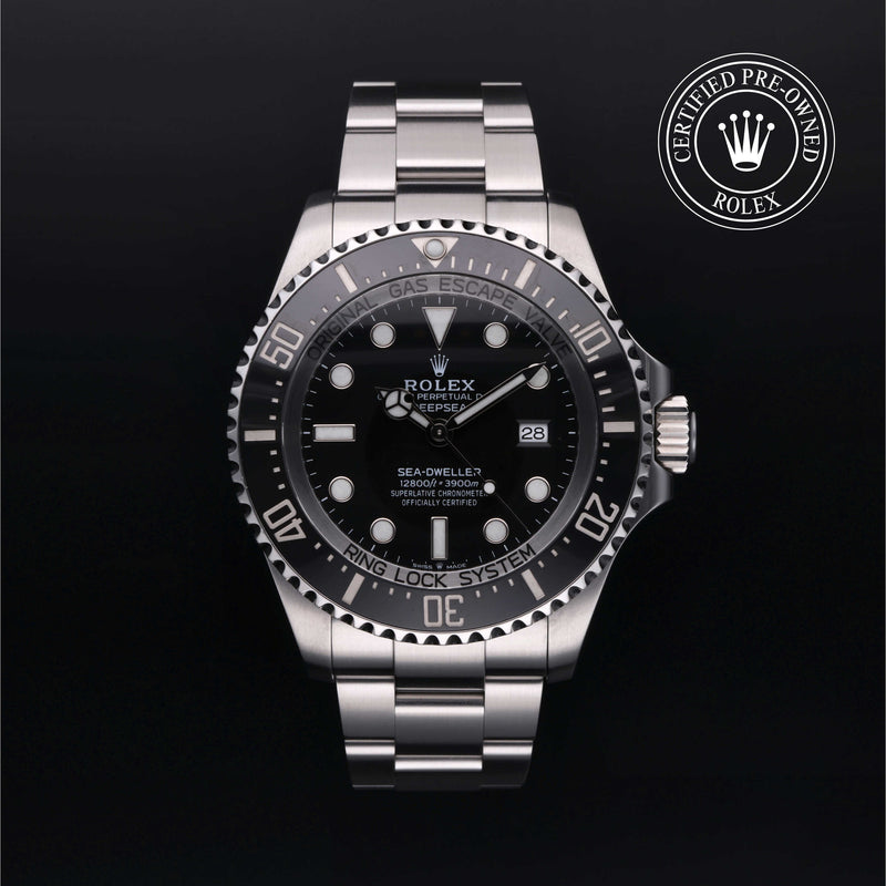 Rolex Deepsea Certified Pre-owned with 44 mm in Steel from 2018 - Date & Time