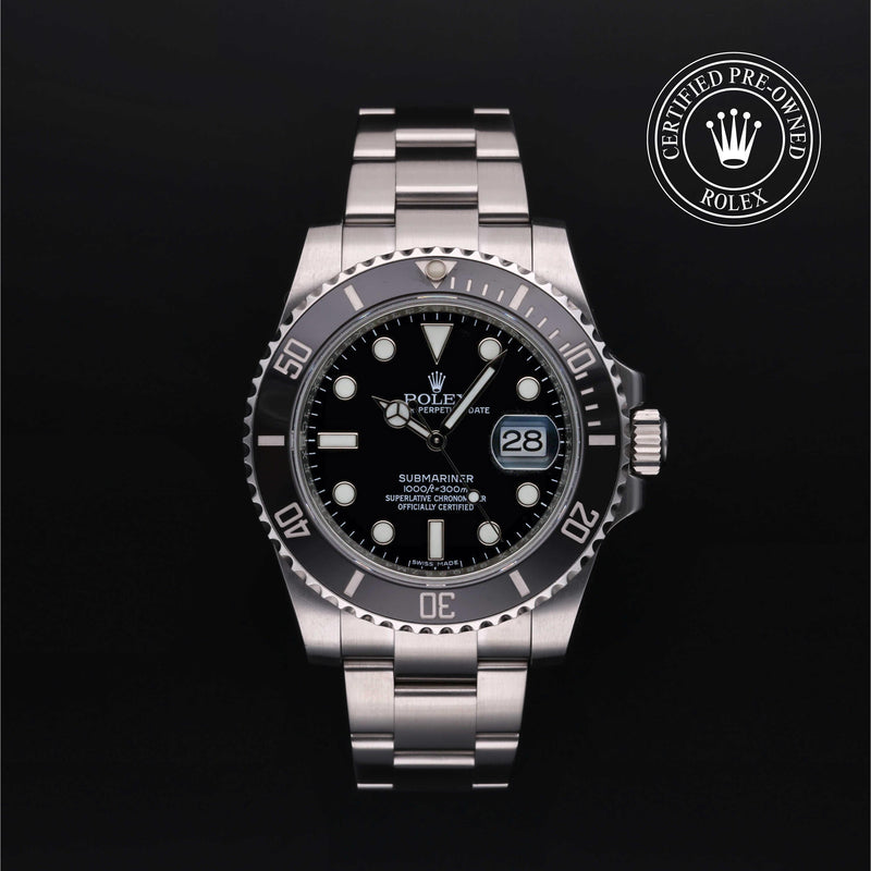 Submariner Date Certified Pre-owned with 40 mm in Steel from 2016 - Date & Time