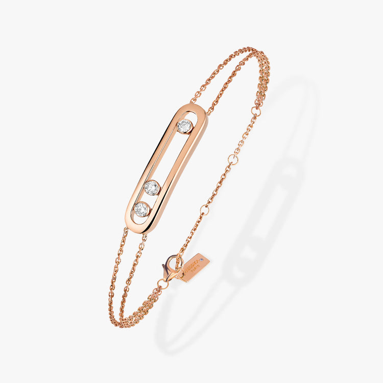 Pink Gold Diamond Bracelet