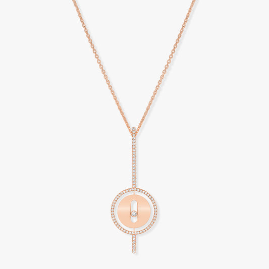Pink Gold Diamond Necklace
