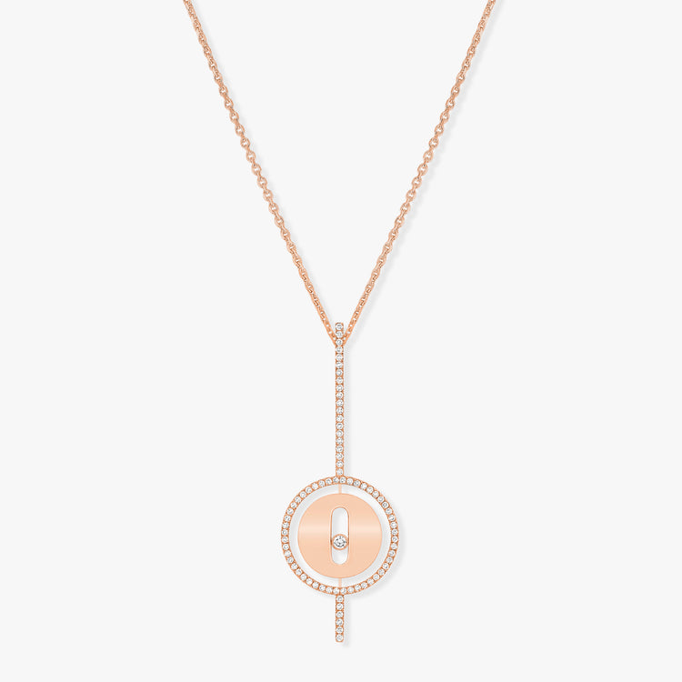 Pink Gold Diamond Necklace