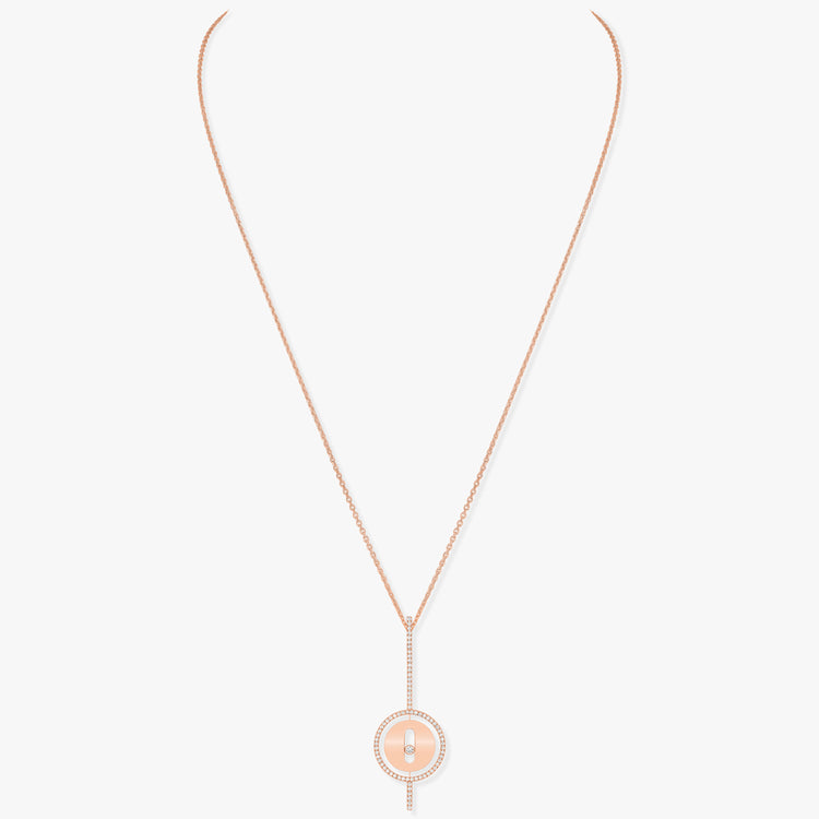 Pink Gold Diamond Necklace