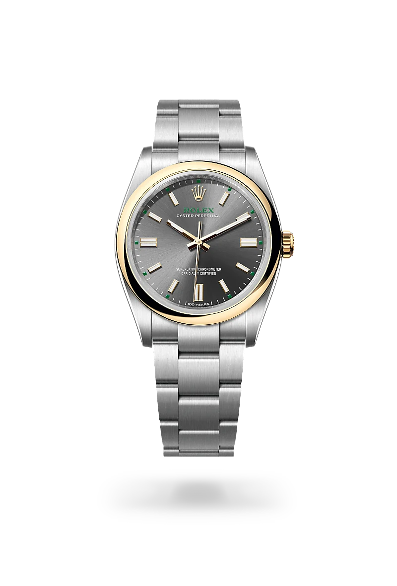 rolex oyster perpetual in yellow rolesor - combination of oystersteel and yellow gold, m126003-0001 - Date & Time