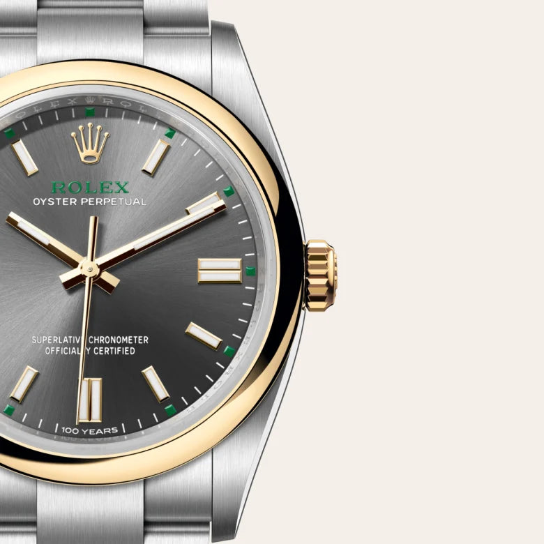 rolex oyster perpetual in yellow rolesor - combination of oystersteel and yellow gold, m126003-0001 - Date & Time