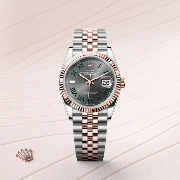 rolex datejust in everose rolesor - combination of oystersteel and everose gold, m126231-0029 - Date & Time