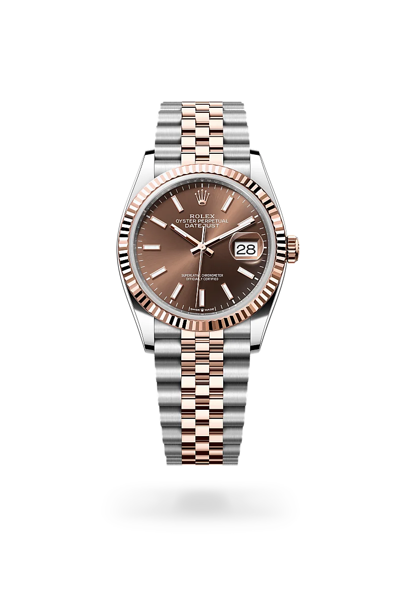 rolex datejust in everose rolesor - combination of oystersteel and everose gold, m126231-0043 - Date & Time