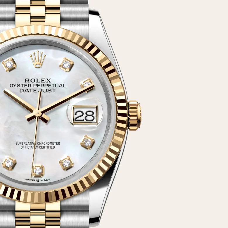 rolex datejust in yellow rolesor - combination of oystersteel and yellow gold, m126233-0023 - Date & Time