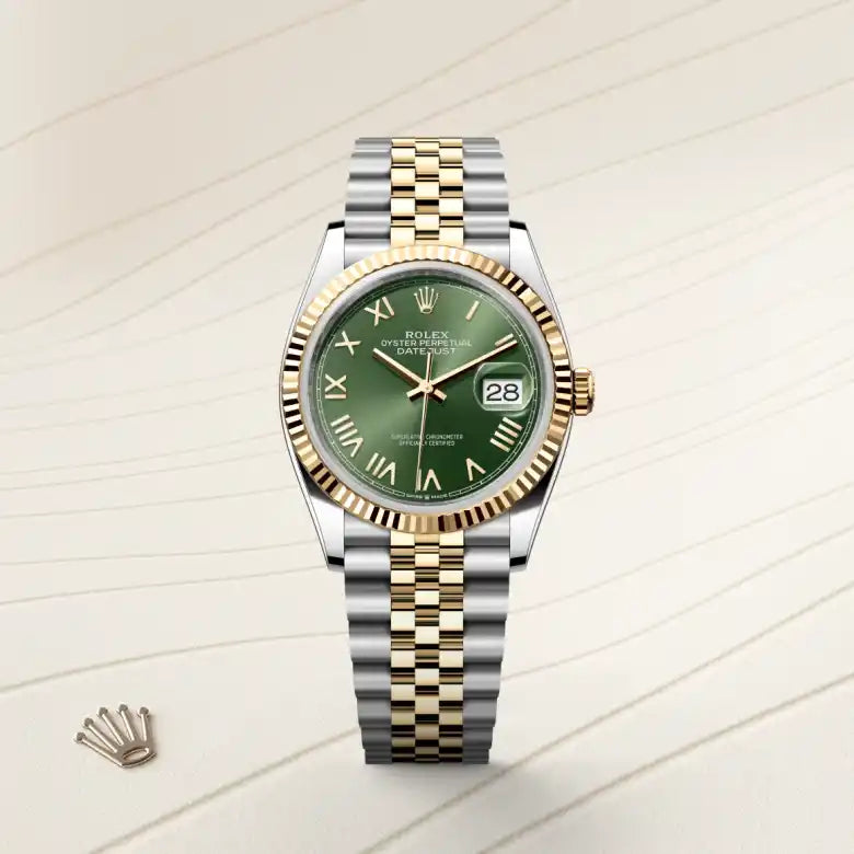 rolex datejust in yellow rolesor - combination of oystersteel and yellow gold, m126233-0053 - Date & Time