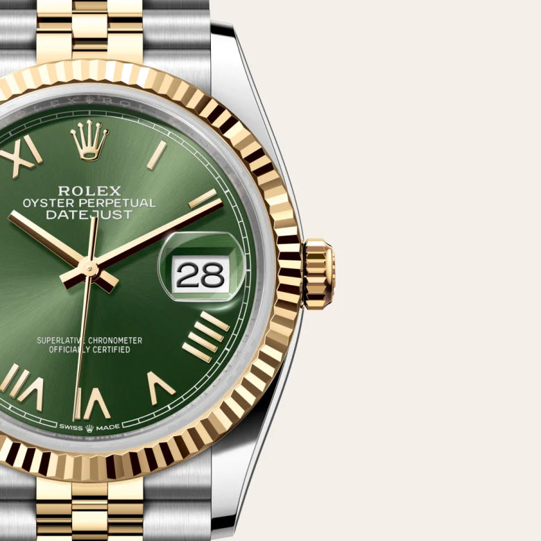 rolex datejust in yellow rolesor - combination of oystersteel and yellow gold, m126233-0053 - Date & Time