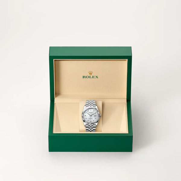 rolex datejust in white rolesor - combination of oystersteel and white gold, m126234-0019 - Date & Time