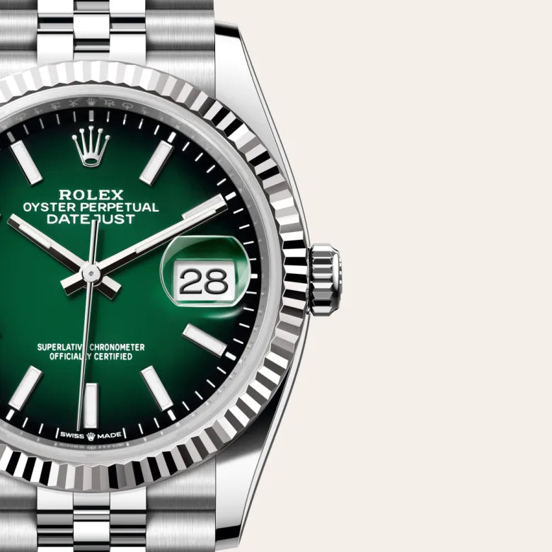 rolex datejust in white rolesor - combination of oystersteel and white gold, m126234-0059 - Date & Time