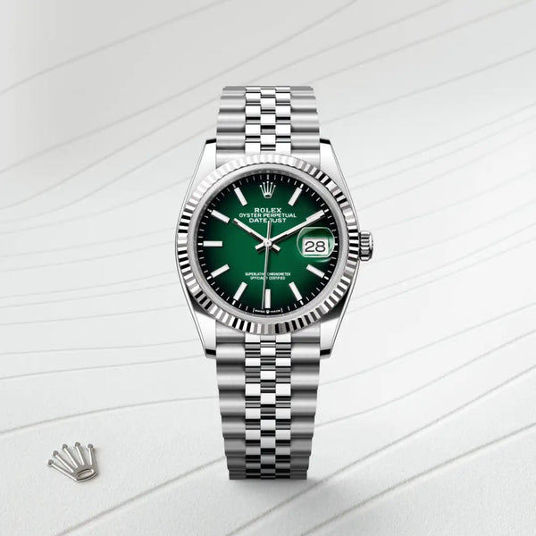 rolex datejust in white rolesor - combination of oystersteel and white gold, m126234-0059 - Date & Time