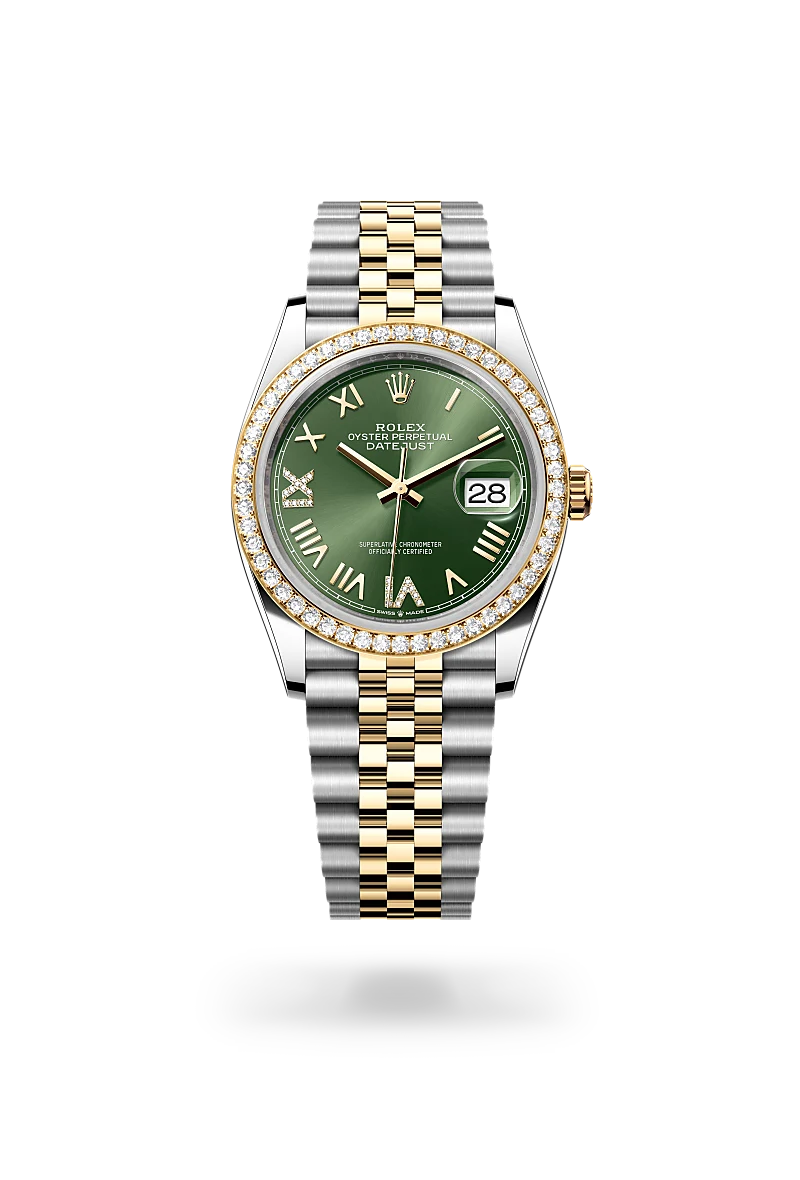 rolex datejust in yellow rolesor - combination of oystersteel and yellow gold, m126283rbr-0035 - Date & Time