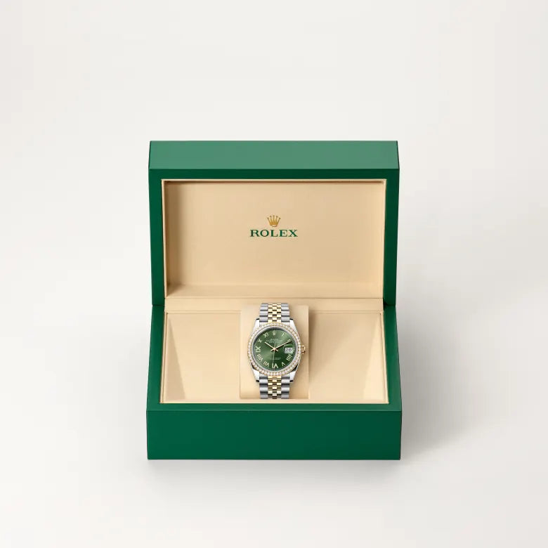rolex datejust in yellow rolesor - combination of oystersteel and yellow gold, m126283rbr-0035 - Date & Time
