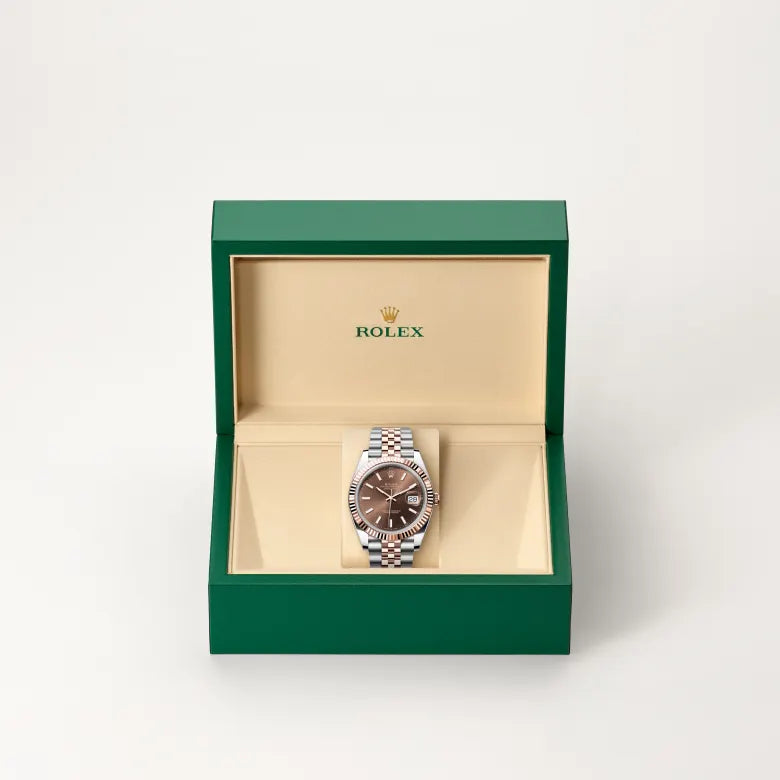 rolex datejust in everose rolesor - combination of oystersteel and everose gold, m126331-0002 - Date & Time