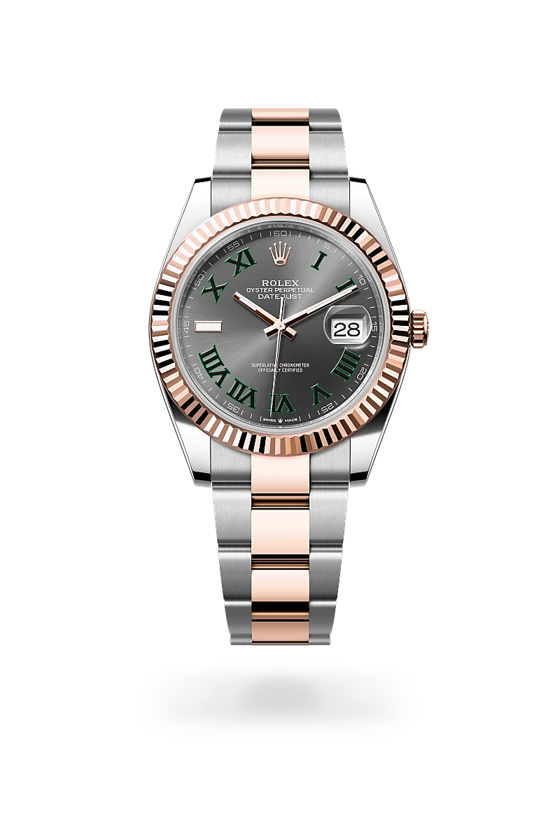 rolex datejust in everose rolesor - combination of oystersteel and everose gold, m126331-0015 - Date & Time