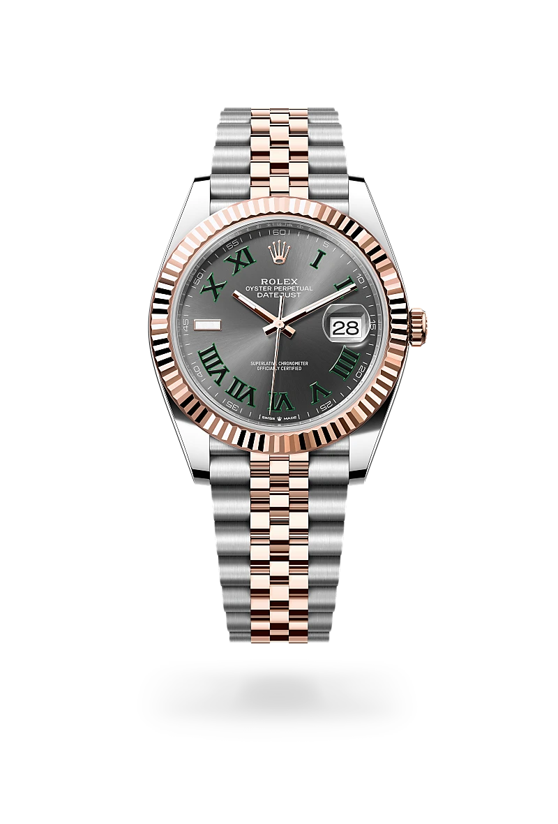 rolex datejust in everose rolesor - combination of oystersteel and everose gold, m126331-0016 - Date & Time
