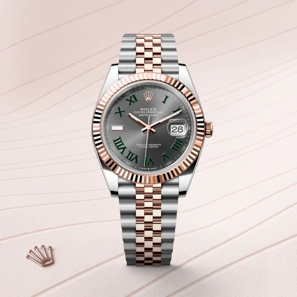 rolex datejust in everose rolesor - combination of oystersteel and everose gold, m126331-0016 - Date & Time