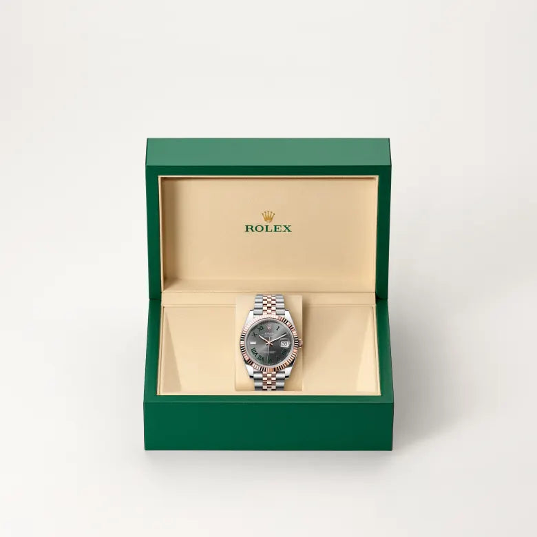 rolex datejust in everose rolesor - combination of oystersteel and everose gold, m126331-0016 - Date & Time