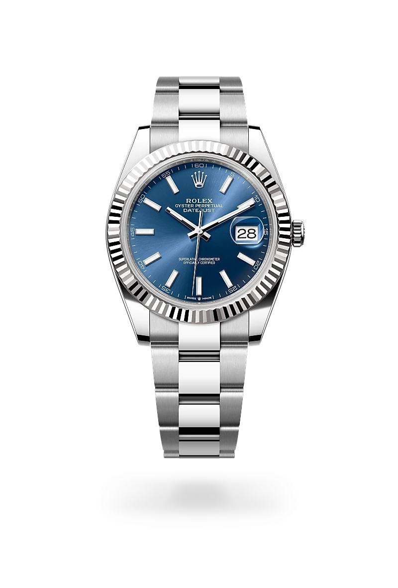 rolex datejust in white rolesor - combination of oystersteel and white gold, m126334-0001 - Date & Time