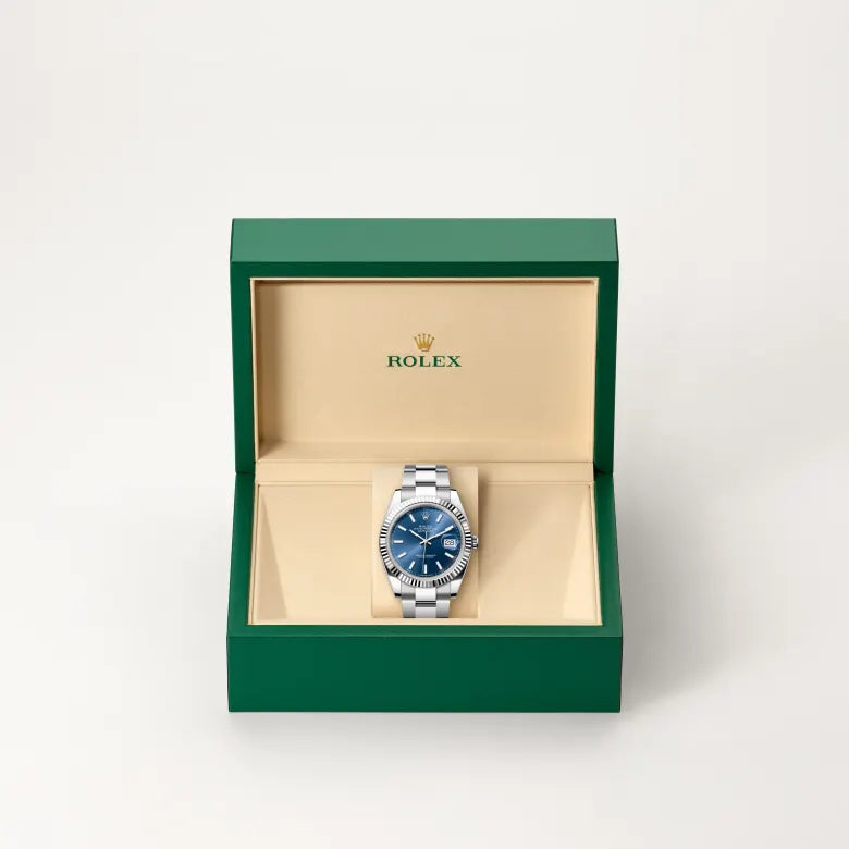 rolex datejust in white rolesor - combination of oystersteel and white gold, m126334-0001 - Date & Time