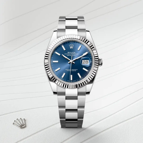 rolex datejust in white rolesor - combination of oystersteel and white gold, m126334-0001 - Date & Time