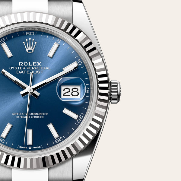 rolex datejust in white rolesor - combination of oystersteel and white gold, m126334-0001 - Date & Time