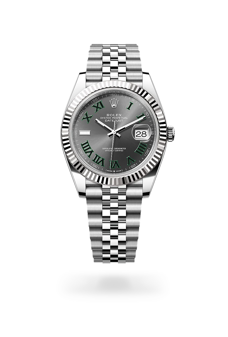 rolex datejust in white rolesor - combination of oystersteel and white gold, m126334-0022 - Date & Time
