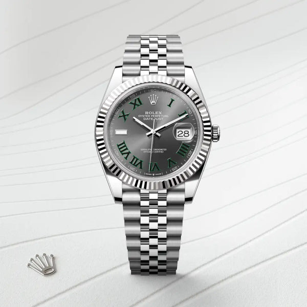 rolex datejust in white rolesor - combination of oystersteel and white gold, m126334-0022 - Date & Time