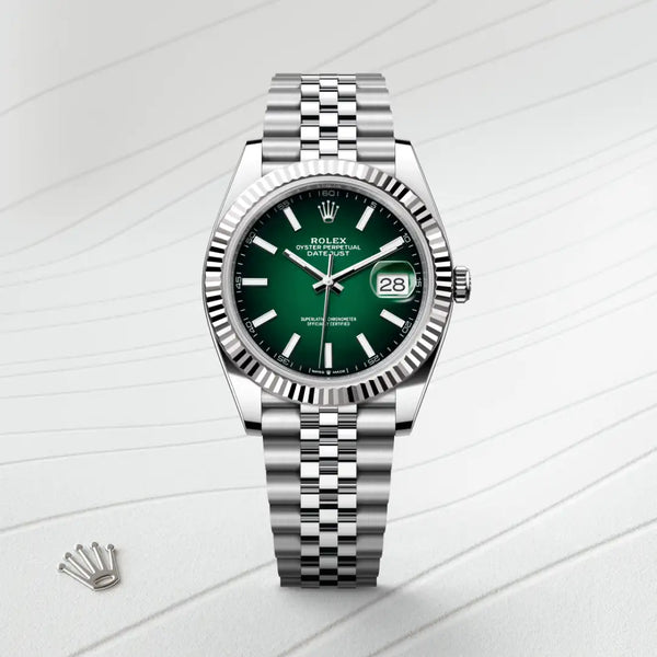 rolex datejust in white rolesor - combination of oystersteel and white gold, m126334-0034 - Date & Time