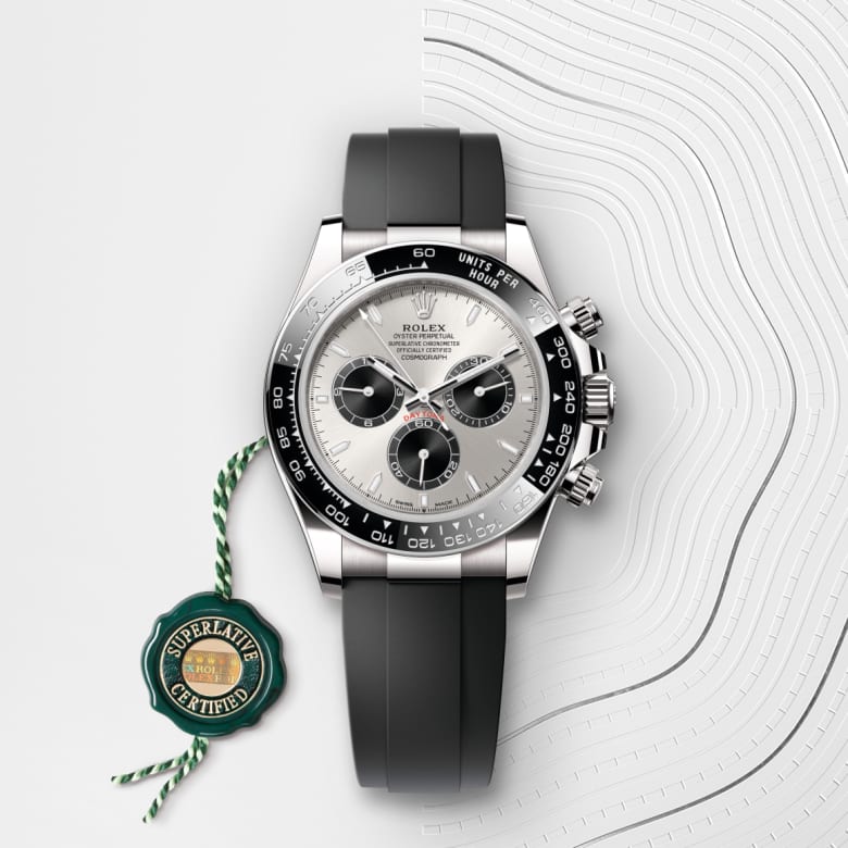 ROLEX DAYTONA クロノグラフ掛時計 Rolex Cosmograph Daytona in 18 ct white gold, M126519LN-0006
