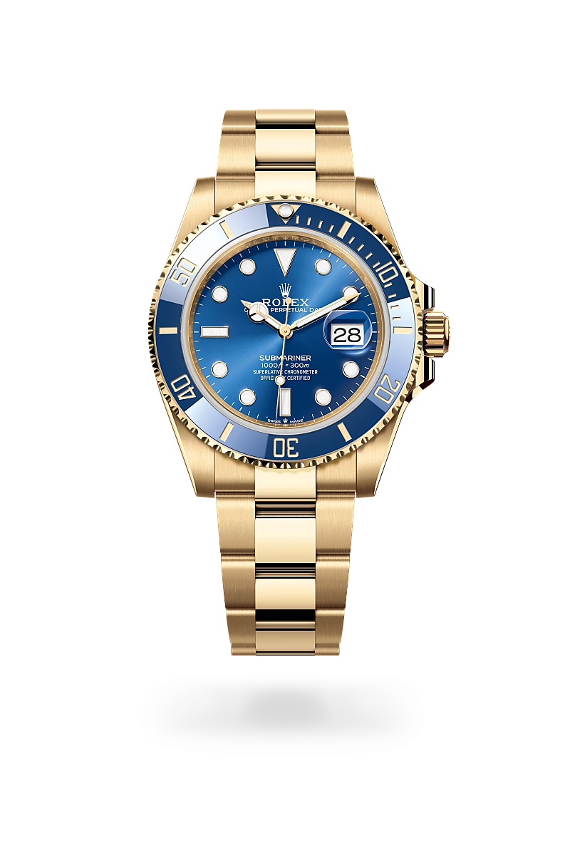 rolex submariner in 18 ct yellow gold, m126618lb-0002 - Date & Time