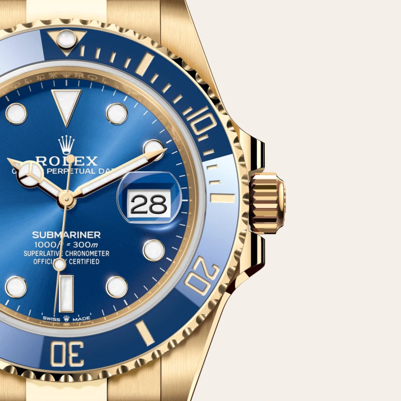 rolex submariner in 18 ct yellow gold, m126618lb-0002 - Date & Time