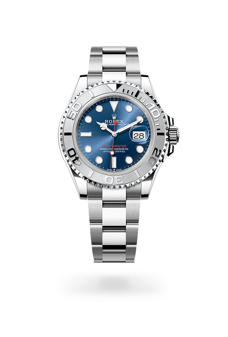 rolex yacht-master in rolesium - combination of oystersteel and platinum, m126622-0002 - Date & Time