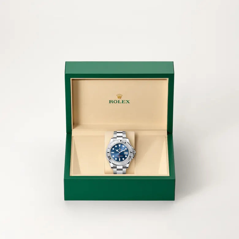 rolex yacht-master in rolesium - combination of oystersteel and platinum, m126622-0002 - Date & Time
