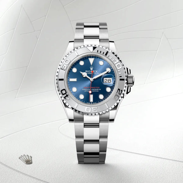 rolex yacht-master in rolesium - combination of oystersteel and platinum, m126622-0002 - Date & Time